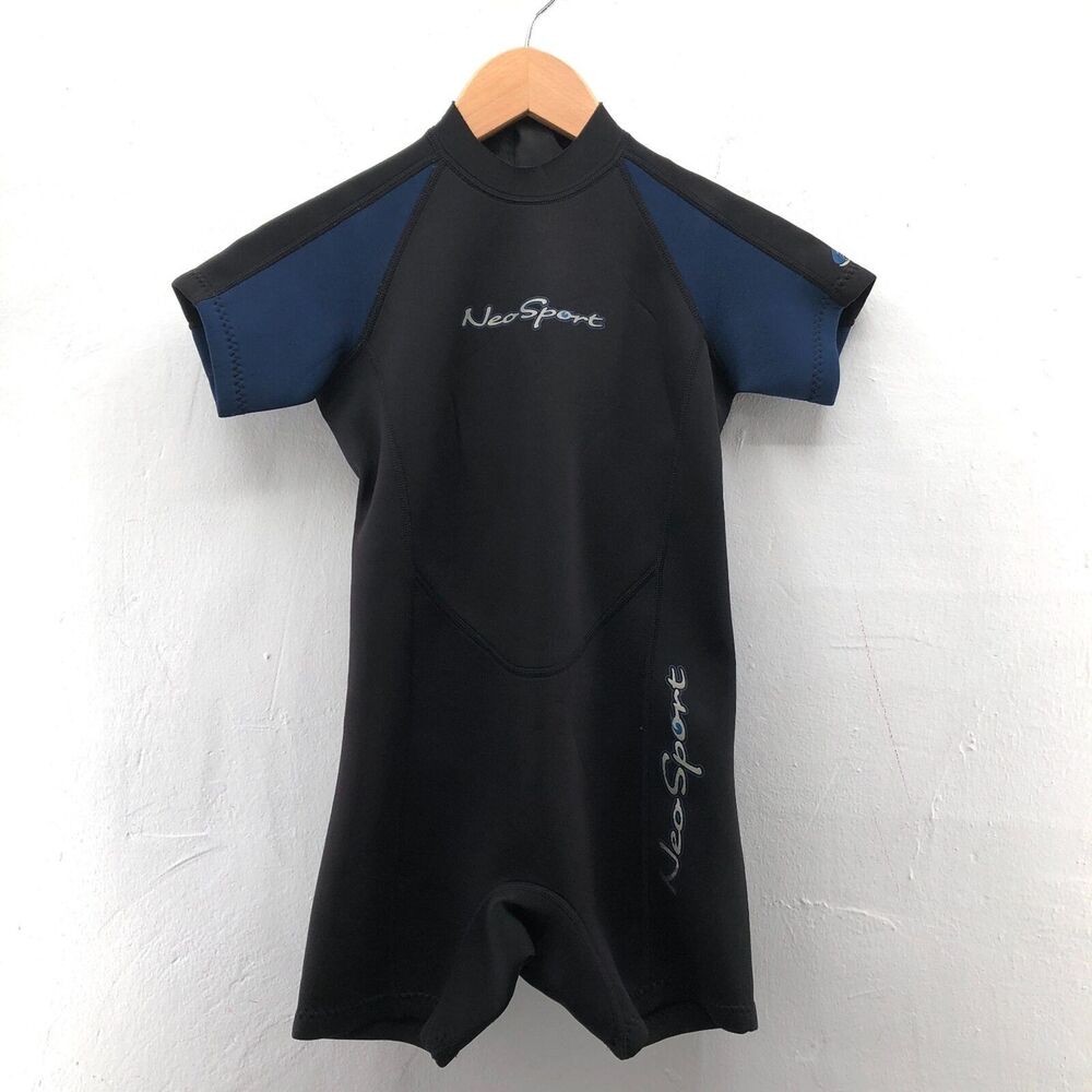 NeoSport Kids Shorty Neoprene Wetsuit Swim Surf Snorkel Child Size 8